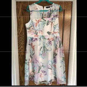 Pastel Foral Stripe Dorothy Perkins TeaDress